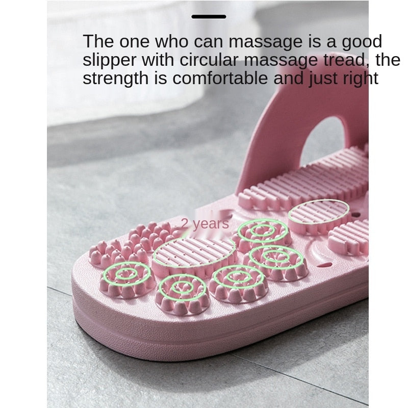 Massage slippers female summer home bathroom non-slip bathing couple thick-soled indoor sandals and slippers male