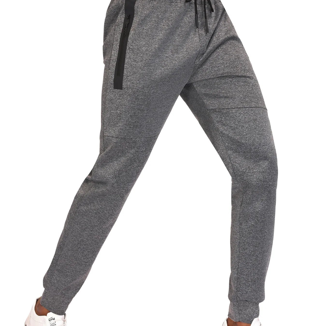 Men Sweatpants Joggers Pocket Trousers Fitness Long Pants Elastic Waist with Drawstring Trousers