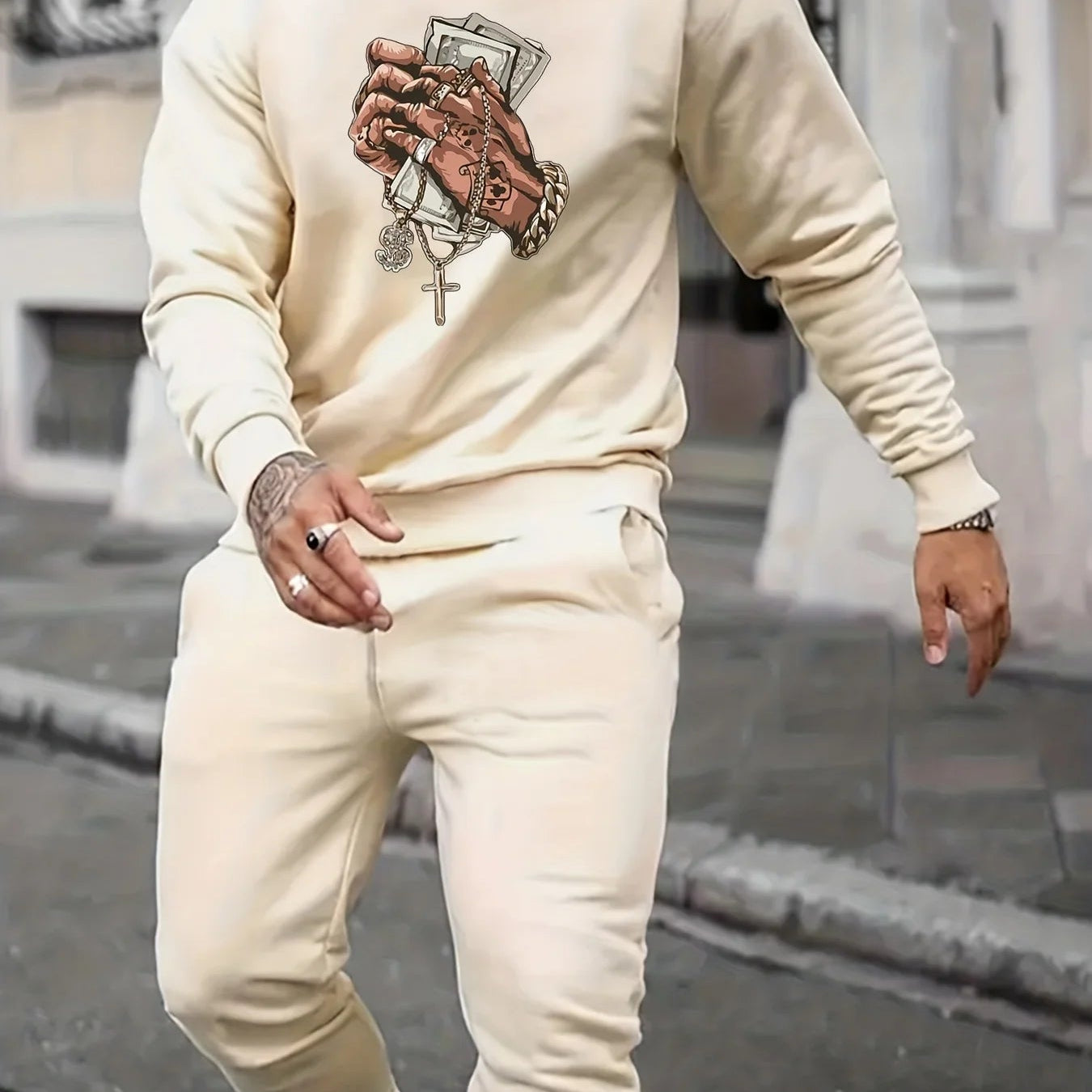 Men's Autumn Winter Sweater Set With Plush Fashion AMAIO