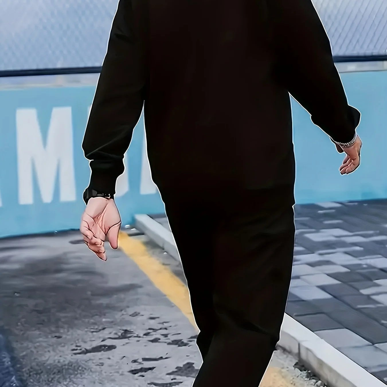 Men's Autumn Winter Sweater Set With Plush Fashion