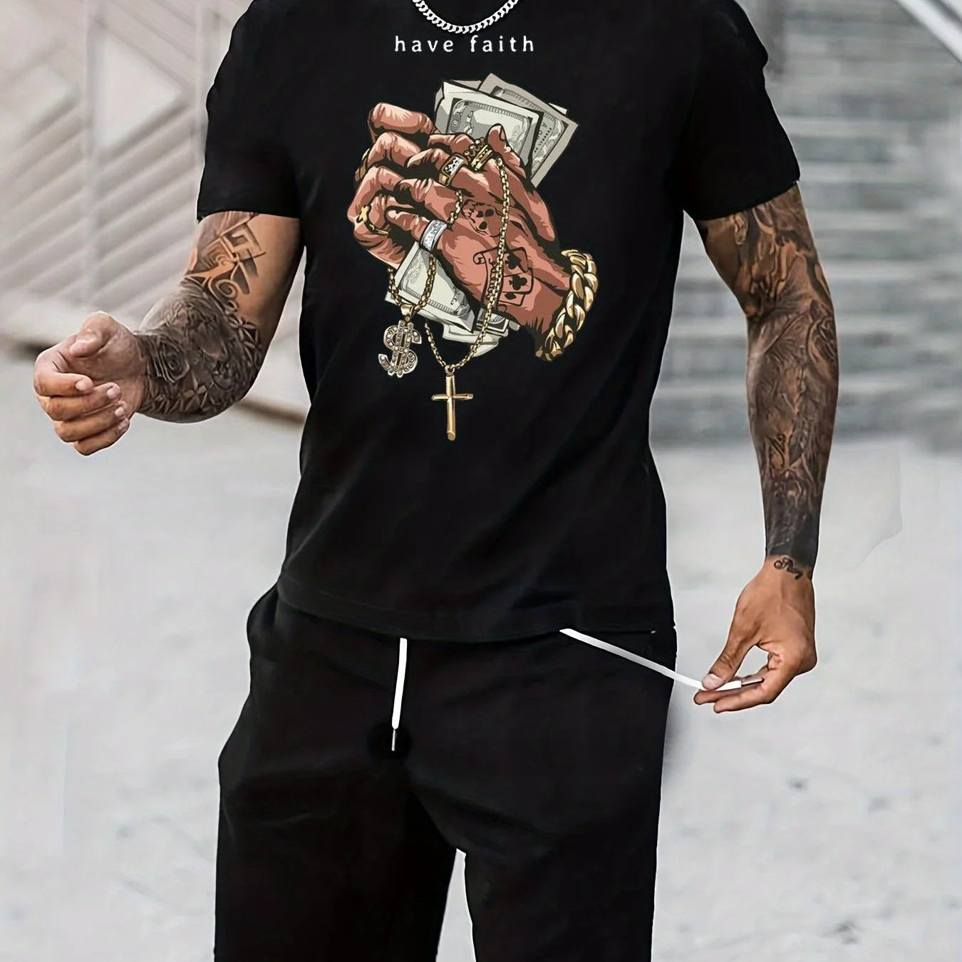 Men's Autumn Winter Sweater Set With Plush Fashion onlyblacktshirt