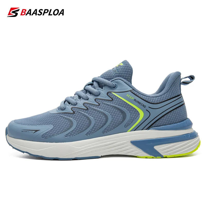 Men's Running Shoes Baasploa Lightweight Walking Shoe Mesh Breathable Fashion Male Outdoor Sports Sneakers Spring Tennis