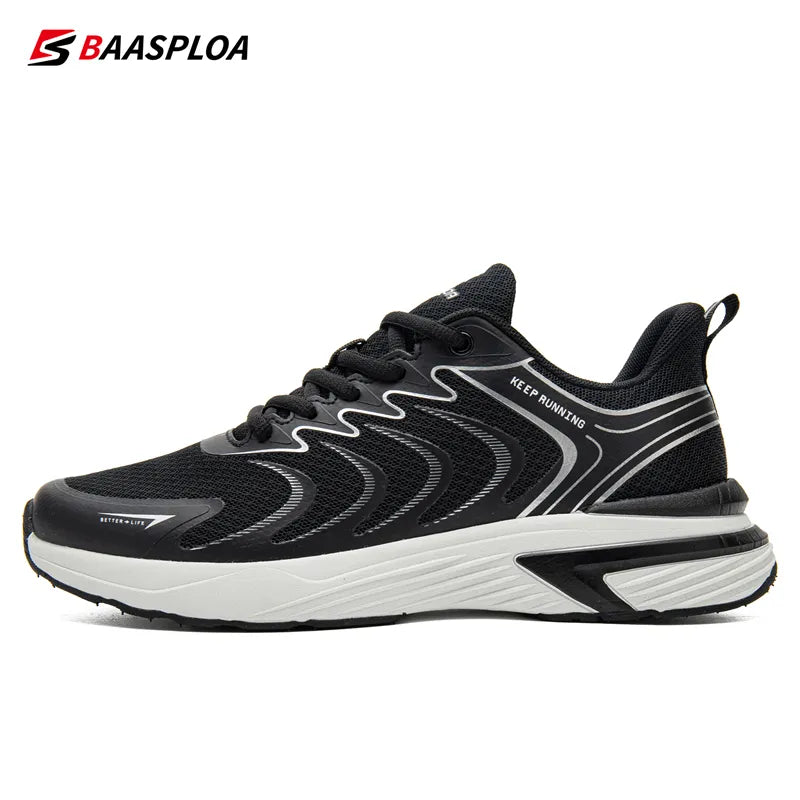 Men's Running Shoes Baasploa Lightweight Walking Shoe Mesh Breathable Fashion Male Outdoor Sports Sneakers Spring Tennis 131107-HE