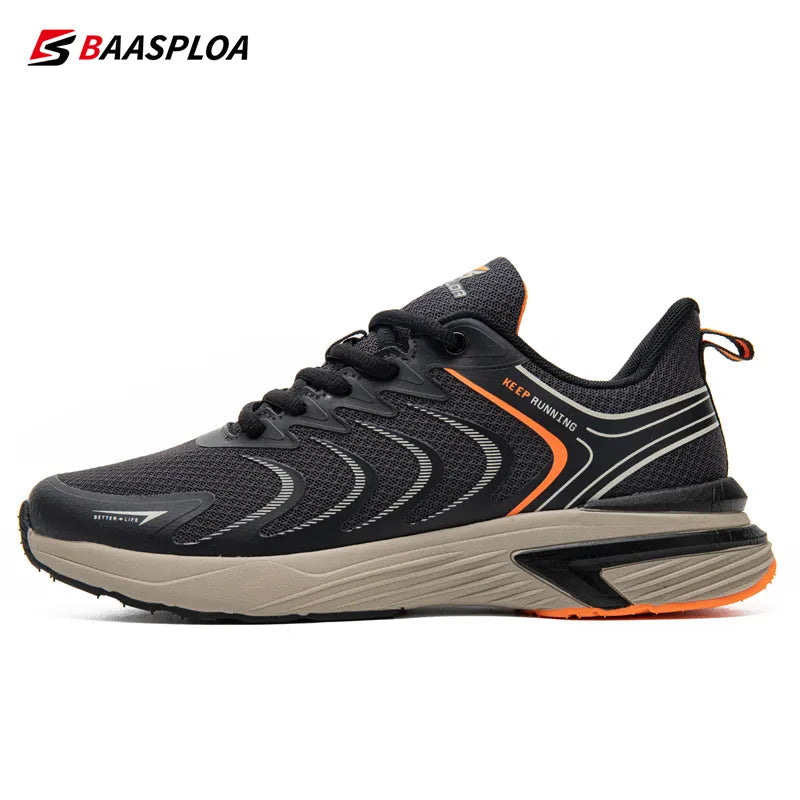 Men's Running Shoes Baasploa Lightweight Walking Shoe Mesh Breathable Fashion Male Outdoor Sports Sneakers Spring Tennis 131107-SH