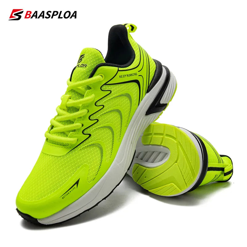 Men's Running Shoes Baasploa Lightweight Walking Shoe Mesh Breathable Fashion Male Outdoor Sports Sneakers Spring Tennis