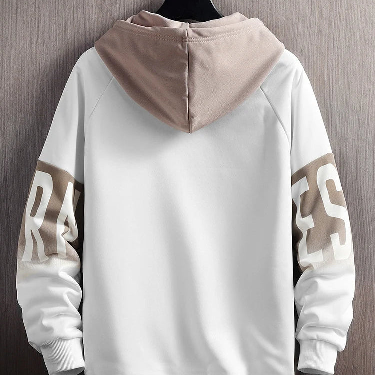Men's fashion casual printing style design retro hoodie
