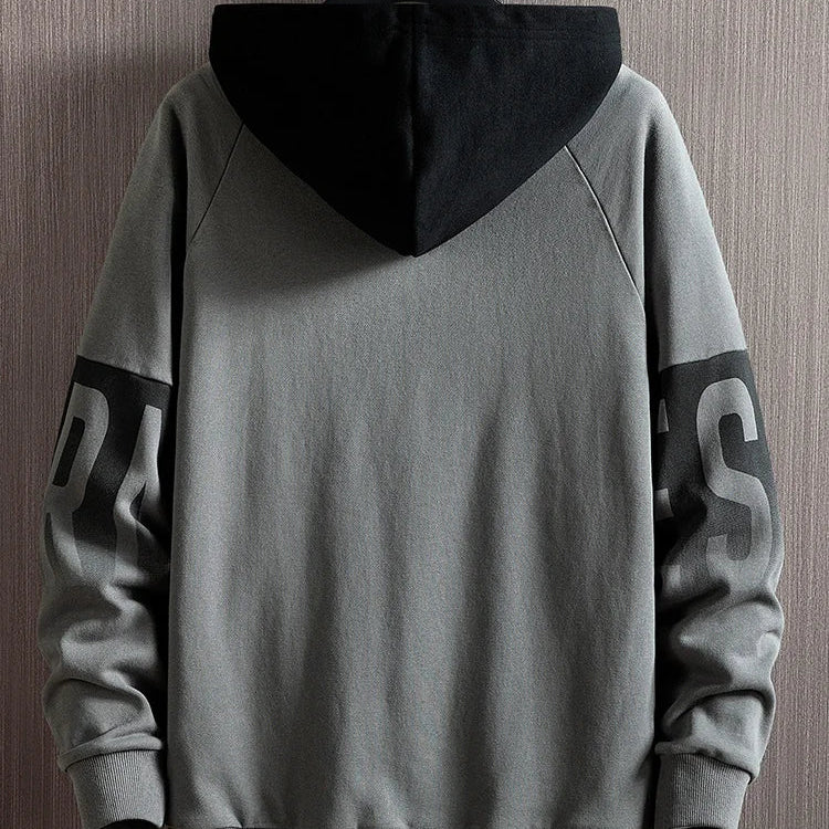 Men's fashion casual printing style design retro hoodie