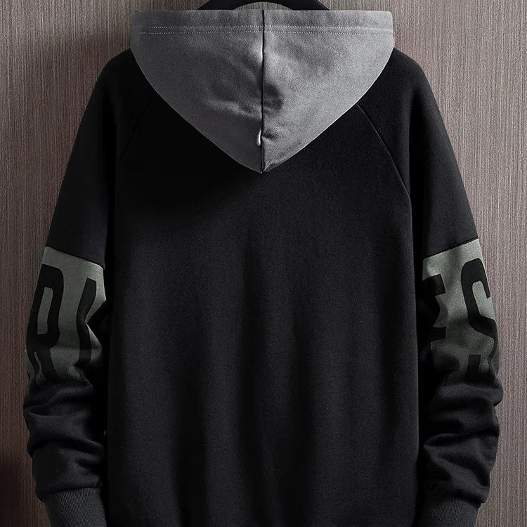 Men's fashion casual printing style design retro hoodie