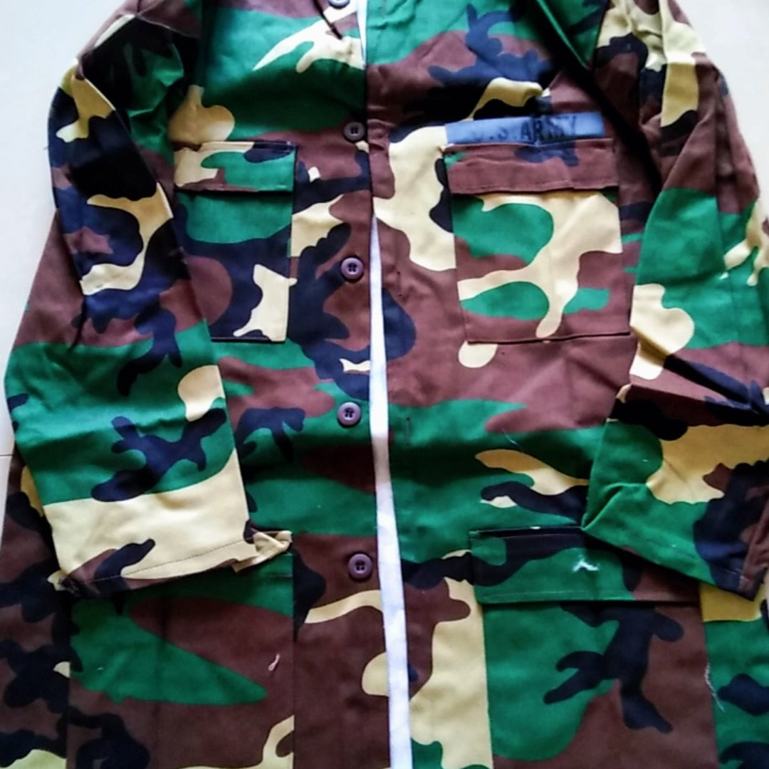 Military clothing woman Autumn Spring Full-Sleeve Turn-Down Collar Casual Army Camouflage Green