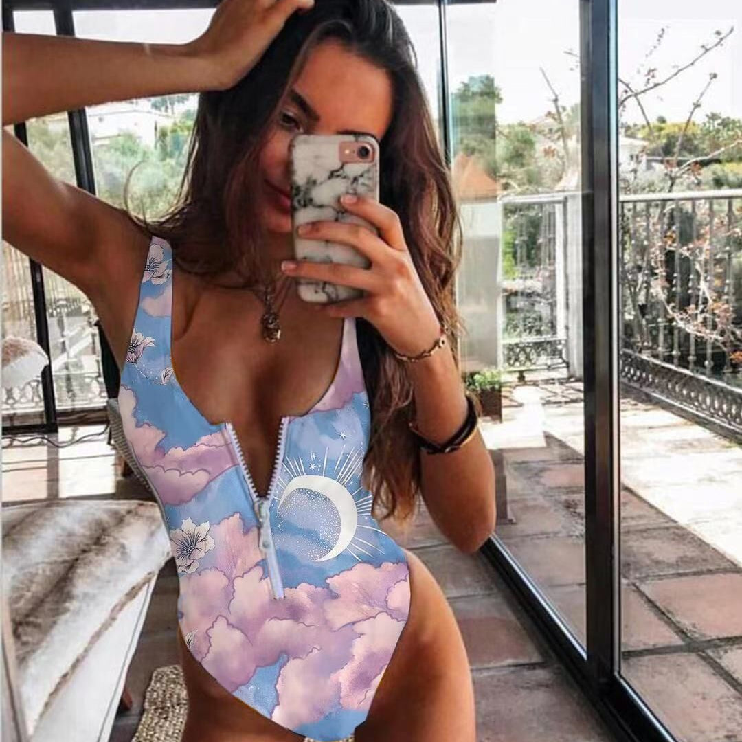 Monokini Bathing Suit Summer Beachwear