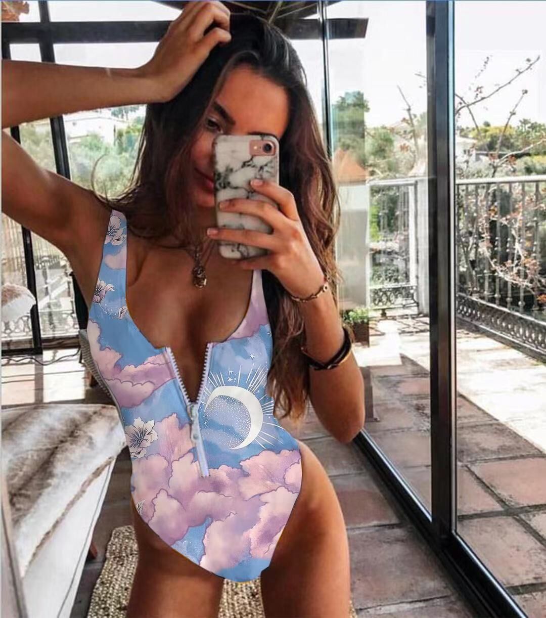 Monokini Bathing Suit Summer Beachwear