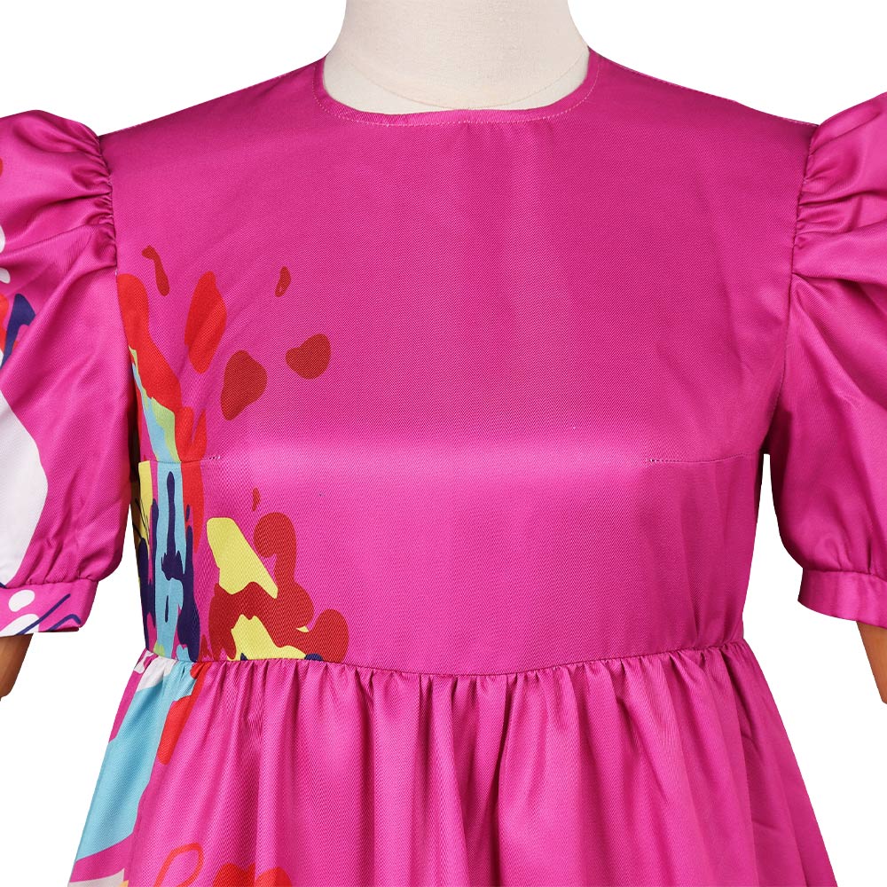 Movie 2024 Kate Barbier McKinnon Dress Cosplay Costume for Adult Women Fantasia Roleplaying Outfit Halloween Party Disguise Suit