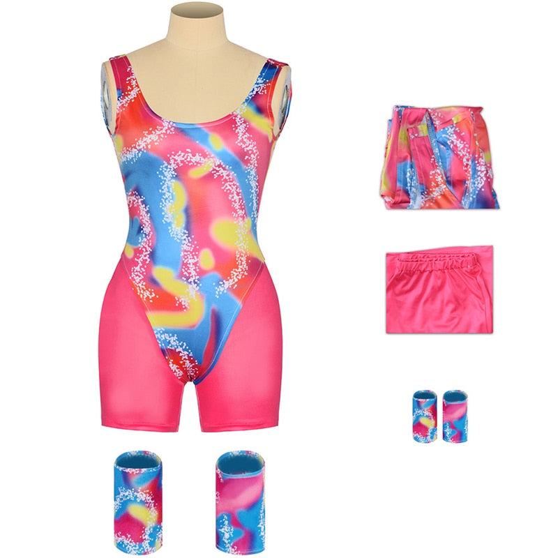 Movie Barbie Costume for Women Girls Ken Ryan Gosling Cosplay Clothes Top Pants Uniform Halloween Carnival Party Costumes style5