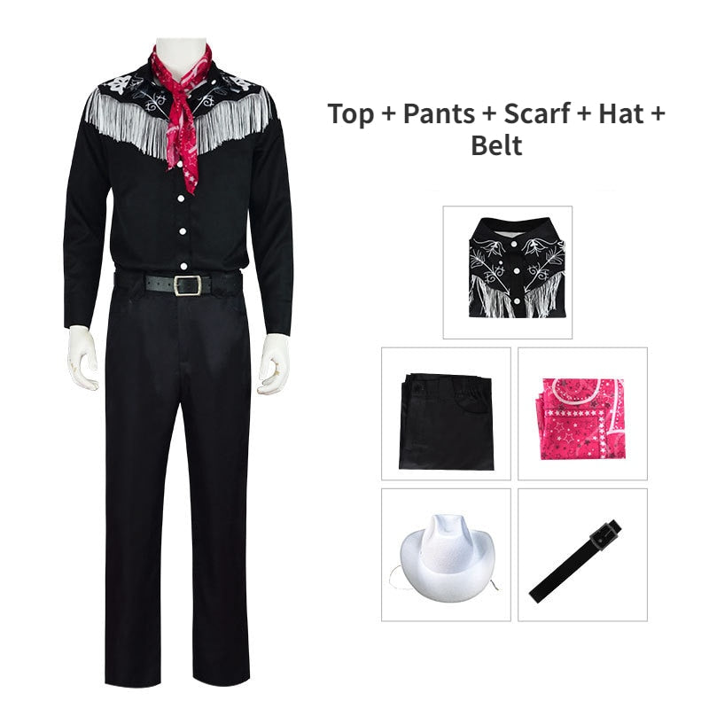 Movie Barbie Princess Cosplay Margot Robbie Barbie Ken Costume for Women Adult Halloween Carnival Party Role Play Clothes Disguise E