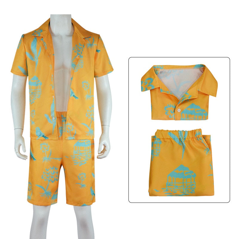 Movie Barbie Princess Cosplay Margot Robbie Barbie Ken Costume for Women Adult Halloween Carnival Party Role Play Clothes Disguise Army Green