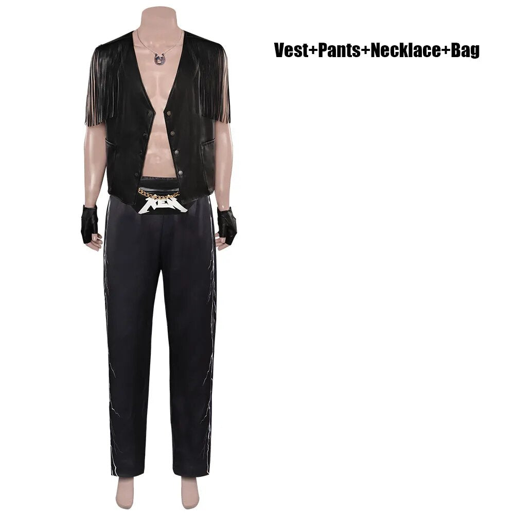 Movie Barbier Margot Ken Cosplay Hat Vest Jacket Headband Costume Men Women Gloves Cape Hairband Halloween Party Disguise Suit Vest Pants Set