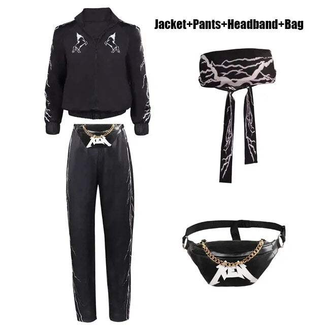 Movie Barbier Margot Ken Cosplay Hat Vest Jacket Headband Costume Men Women Gloves Cape Hairband Halloween Party Disguise Suit 4pcs Set