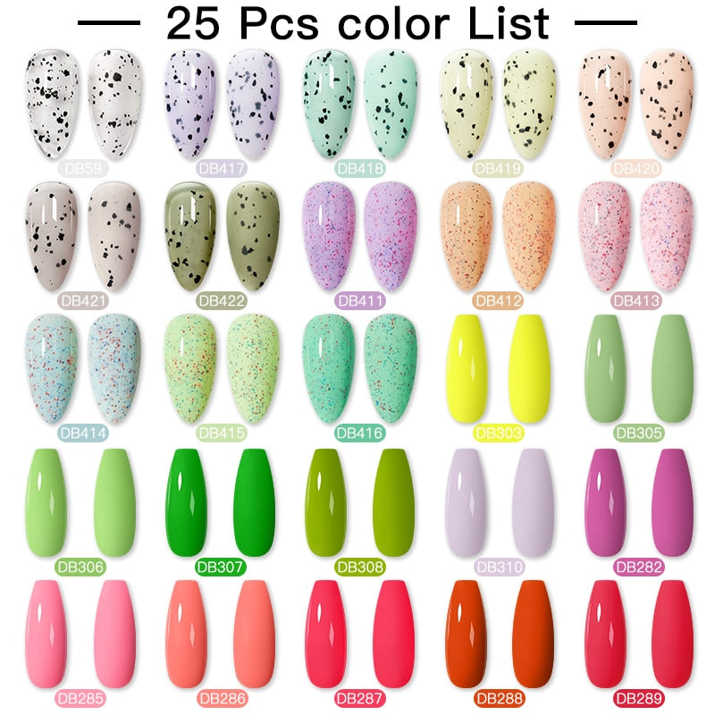 Mtssii 24/25/40/60PCS Gel Nail Polish Set Color Gel Semi Permanent UV Led Varnish Nail Art Design Soak Off Gel Set Nail Gel Set SZH17938