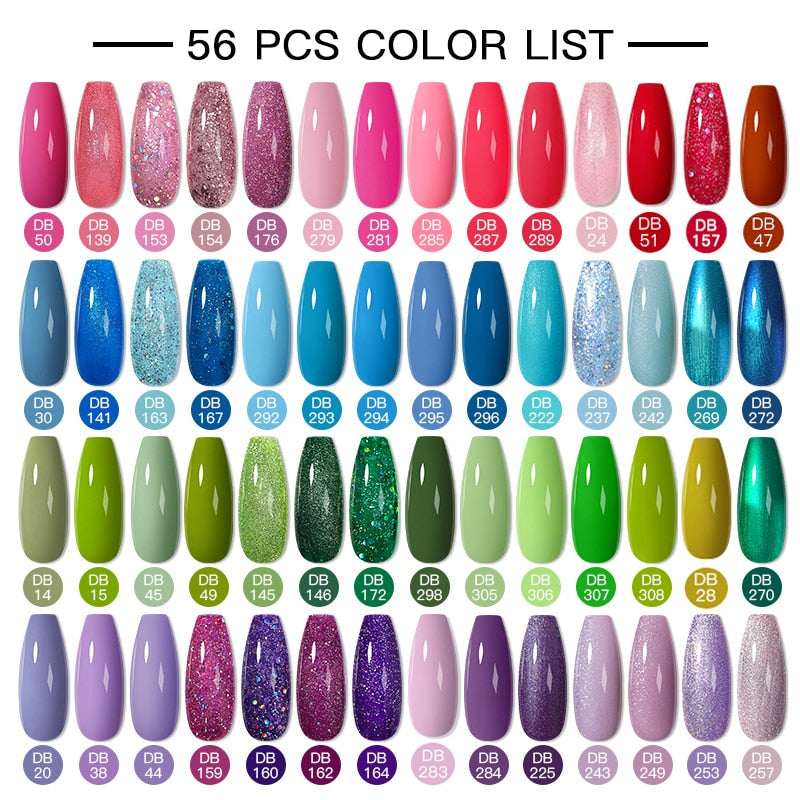 Mtssii 24/25/40/60PCS Gel Nail Polish Set Color Gel Semi Permanent UV Led Varnish Nail Art Design Soak Off Gel Set Nail Gel Set SZH21454