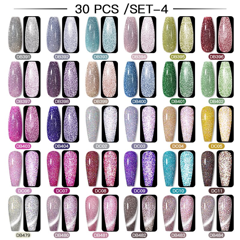 Mtssii 24/25/40/60PCS Gel Nail Polish Set Color Gel Semi Permanent UV Led Varnish Nail Art Design Soak Off Gel Set Nail Gel Set SZH18385