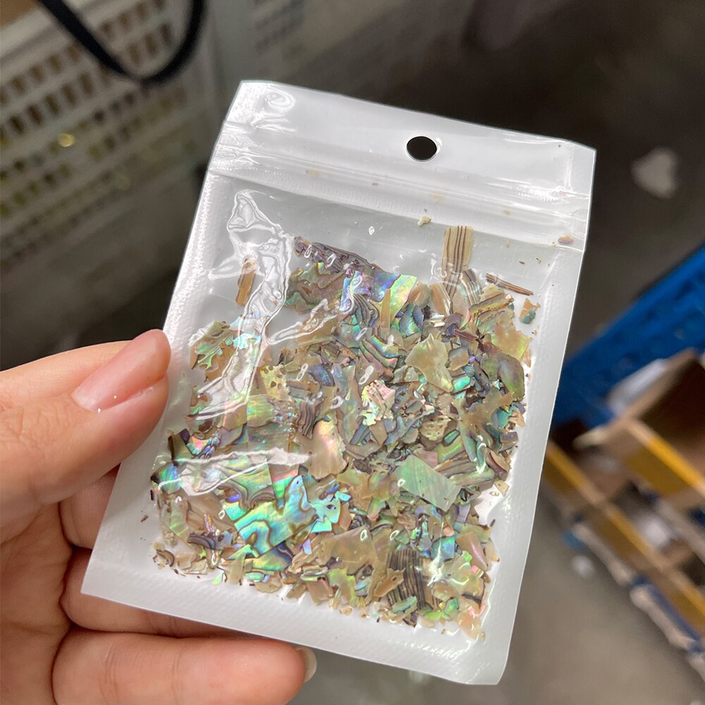 Nail Art Aurora Shell Flakes Abalone Nails Charms 3D Irregular Slice Shell Stone Sequins Nail Art Decoration Manicure Accessory PD064-3