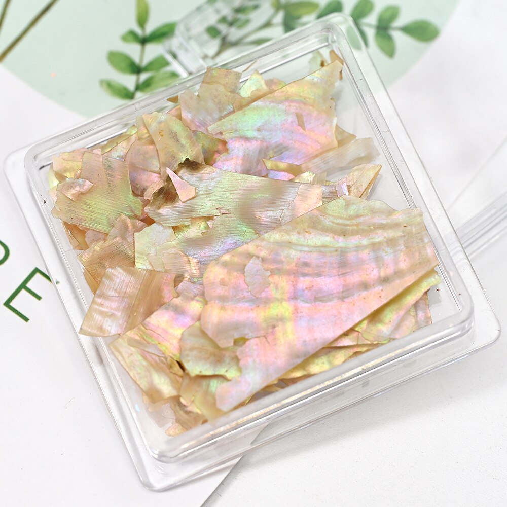 Nail Art Aurora Shell Flakes Abalone Nails Charms 3D Irregular Slice Shell Stone Sequins Nail Art Decoration Manicure Accessory PT189-06