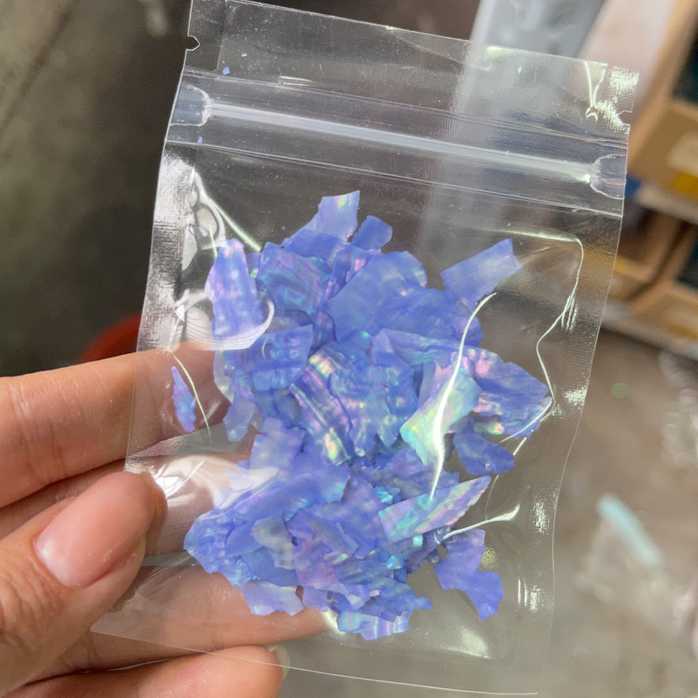 Nail Art Aurora Shell Flakes Abalone Nails Charms 3D Irregular Slice Shell Stone Sequins Nail Art Decoration Manicure Accessory PD194-4