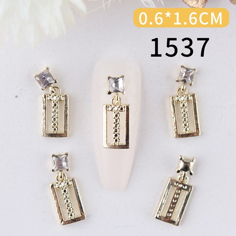 Nail Charms Pearl Decoration For Press On Fake Nail Accessories Pendant Super Sparkling Zircon Nail Parts Manicure Professionals 1537