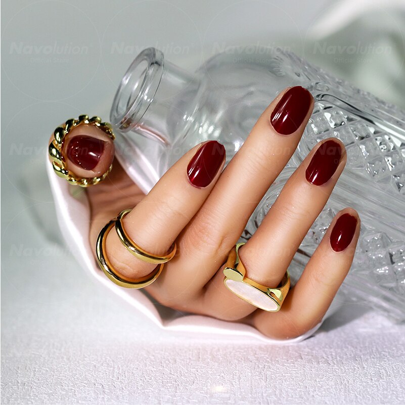 Navolution 24Pcs/Set DIY Manicure Wearable Fake Nails press on Detachable Finished Fingernails Ballet Square Head Almond Short 25