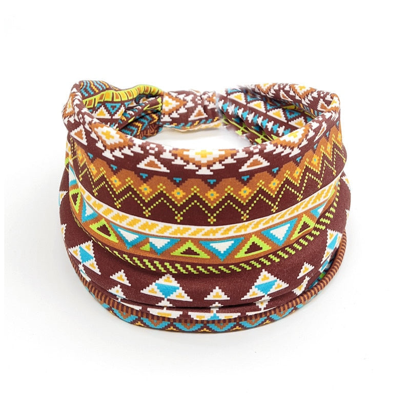 New African Pattern Print Headband for Women Twist Style Hair Band Ladies Salon Make Up Head Wrap Headwear Turban Girls Accessor 6