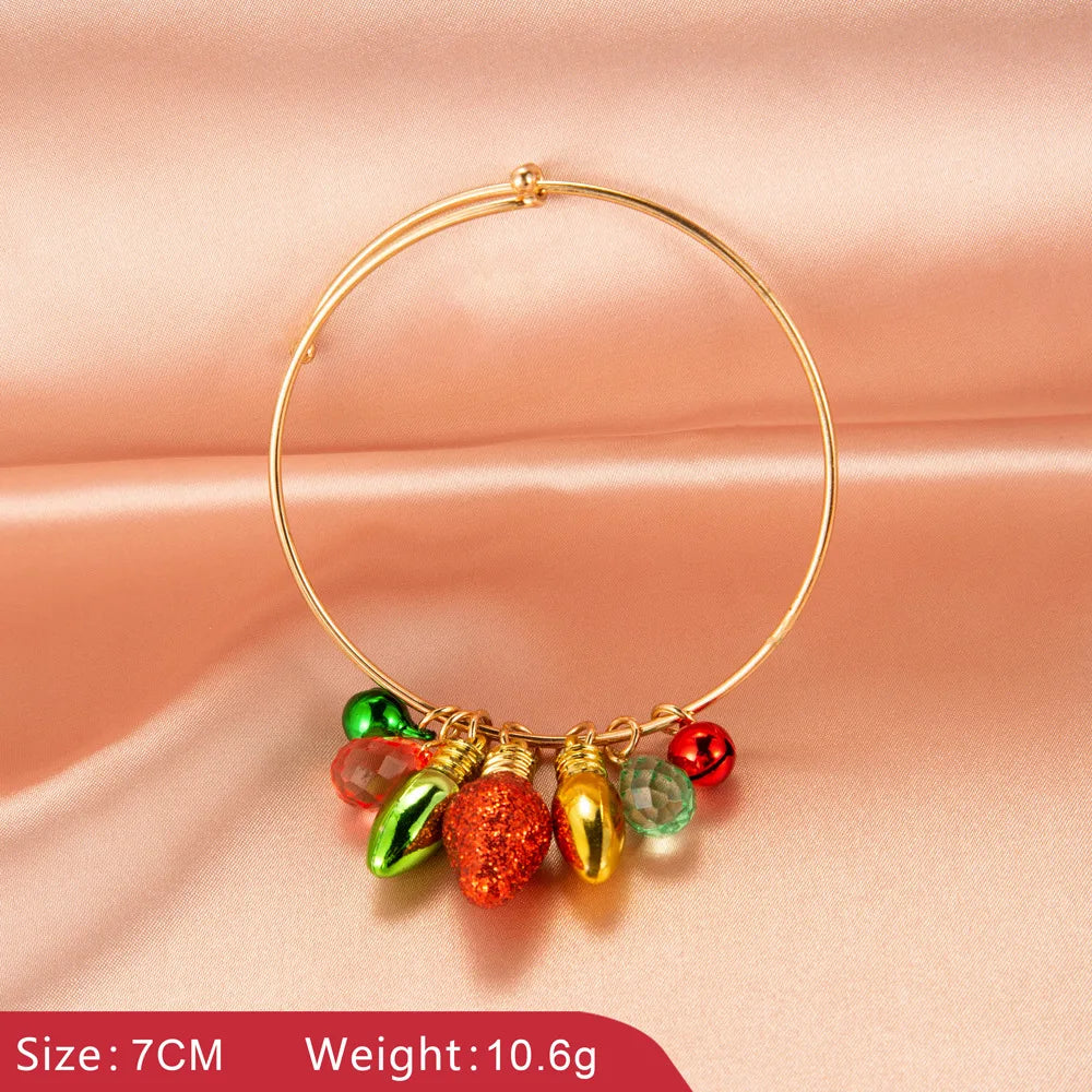 New Christmas Snowman Bells Dangle Earrings For Women Girl Creative Elk Snowflake Tree Earring Christmas Party 2021 Jewelry Gift Bangle 3301