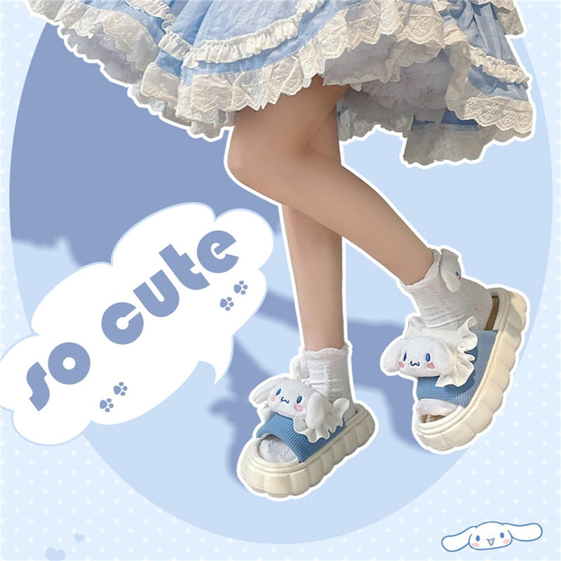 New Cute Cartoon Slipper Women Indoor Linen Casual Thick Bottom Sandals Bedroom Linen Slipper Children Spring Home Shoes