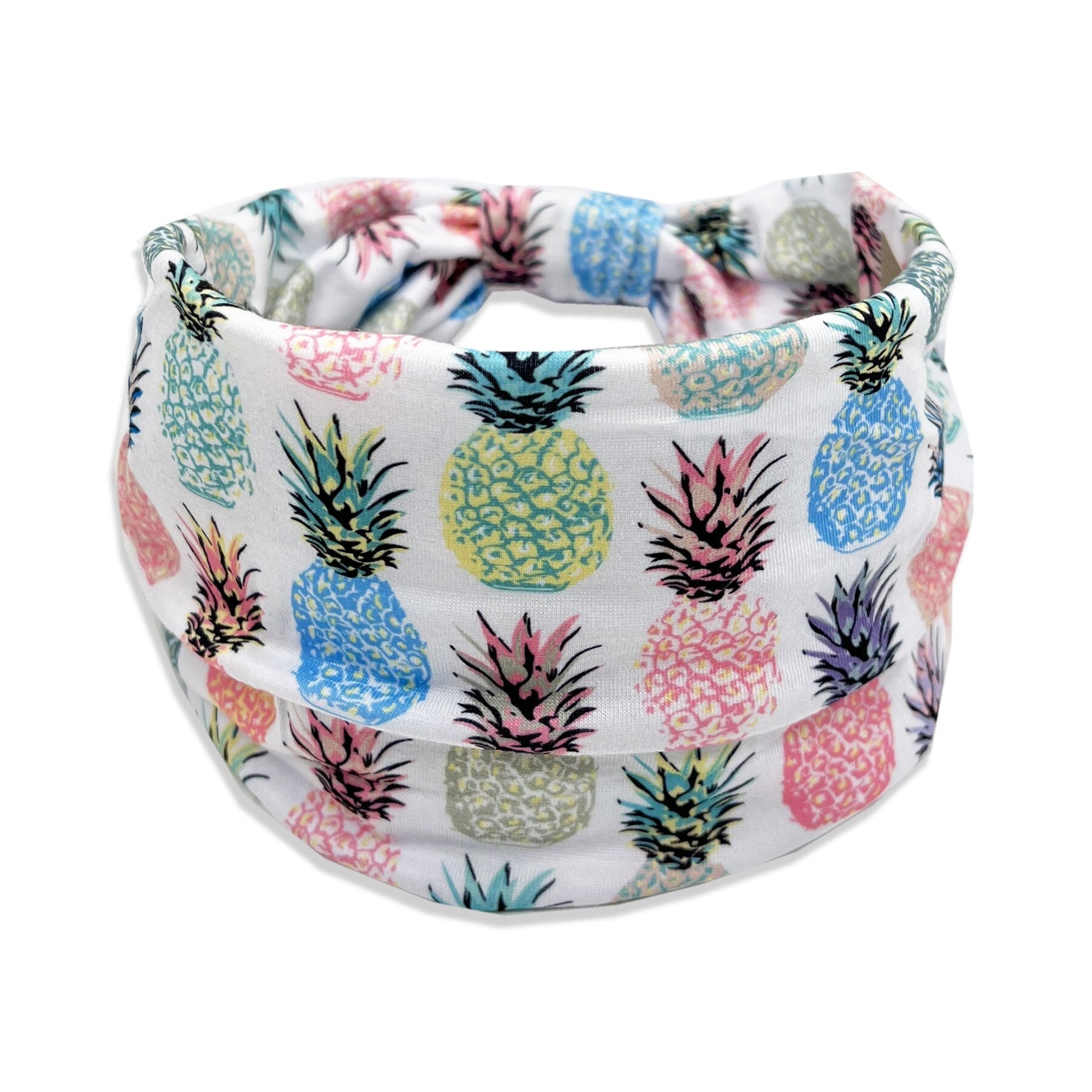 New Fruit Print Wide Headwrap Headbands for Women Boho Knoted Elastic Beach Hair Bands Girls Hair Accessories Turban Bandage