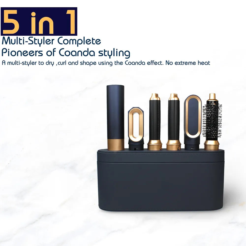 New Hair Dryer Multi Hair Styler 5 in1 Curling Iron Hair Straightener With Hair Brush Hairdryer For Hair Dryer Hair Multi Styler AMAIO