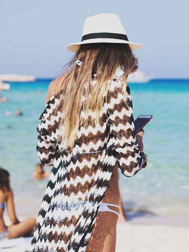 New Lace Beach Cover Up Sarong Beach Wrap Pareos Para Playa 2024 Swimwear Cover Up Women Robe Plage Beach Kaftan Beach Dress