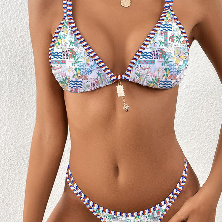 Sexy Triangle Micro Bikini Set W