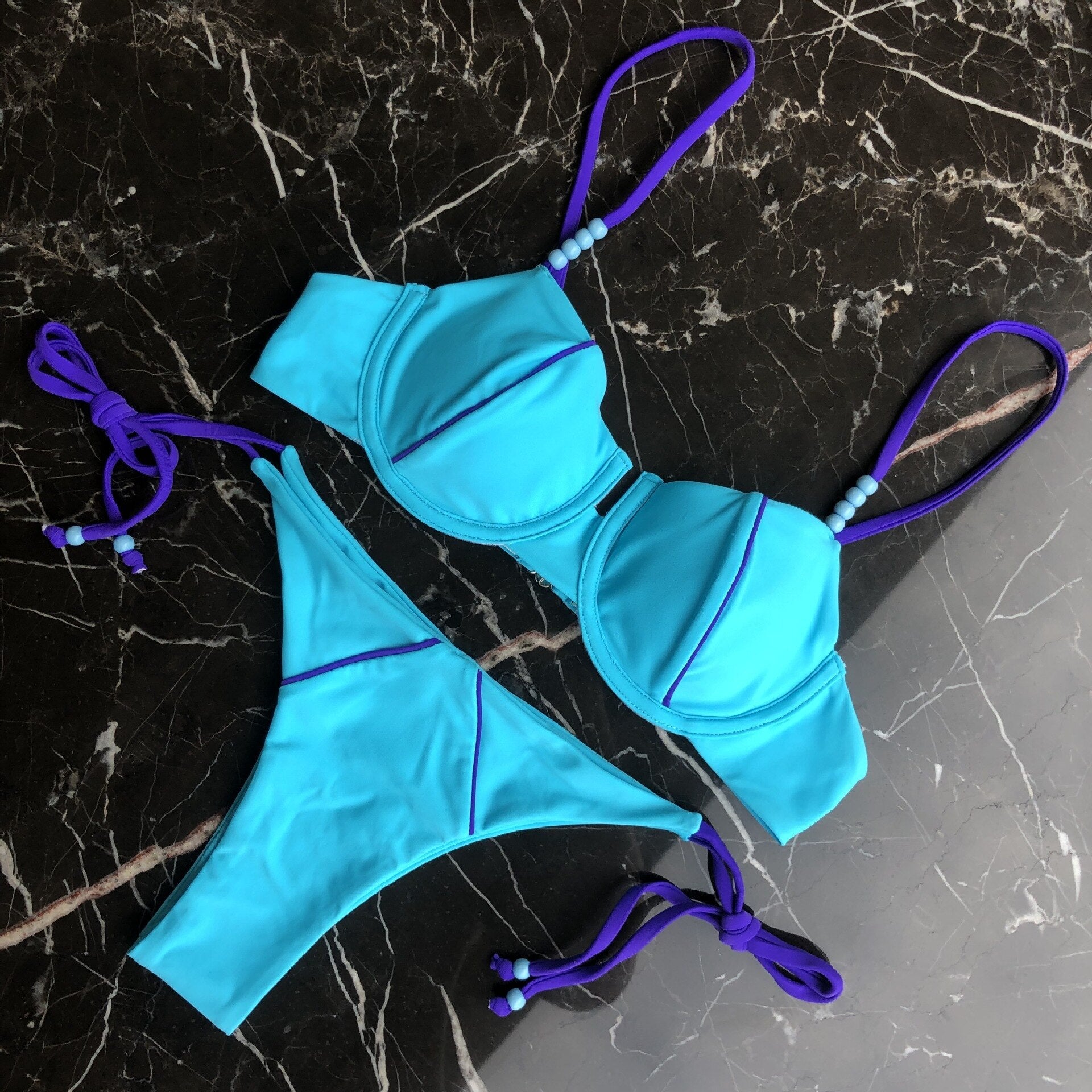 New Summer Pendant Micro Push Up Bikini - Halter Bathing Suit Mini Brazilian Swimsuit NB03