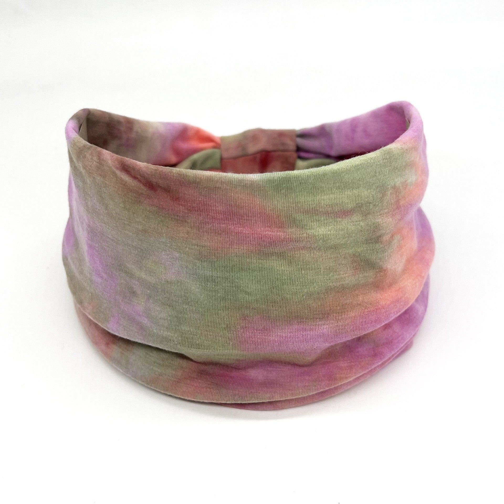 New Tie Dye Turban Sport Hair Sweatband for Women Men Colourful Knot Stretchy Wide Headbands Yoga Bandana Hairbands Bandages 06