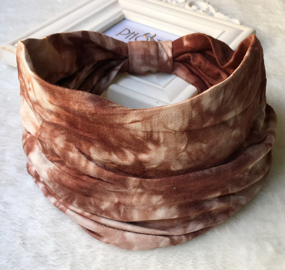 New Tie Dye Turban Sport Hair Sweatband for Women Men Colourful Knot Stretchy Wide Headbands Yoga Bandana Hairbands Bandages 14