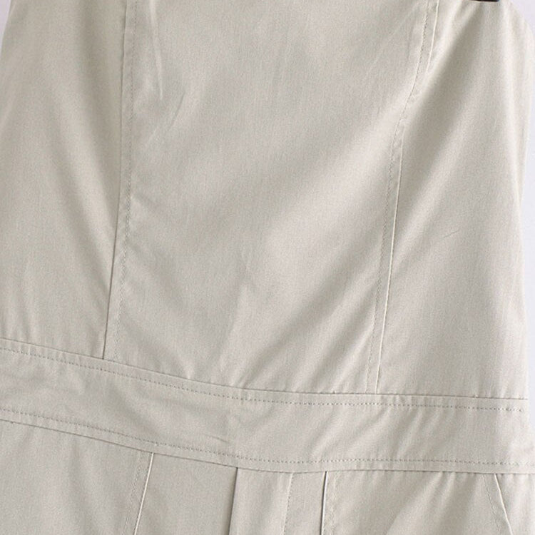 Nlzgmsj TRAF Female Jumpsuit With Pockets Long Jumpsuit Woman 2024 Spring Summer Sleeveless Cargo Jumpsuits For Women Outfit