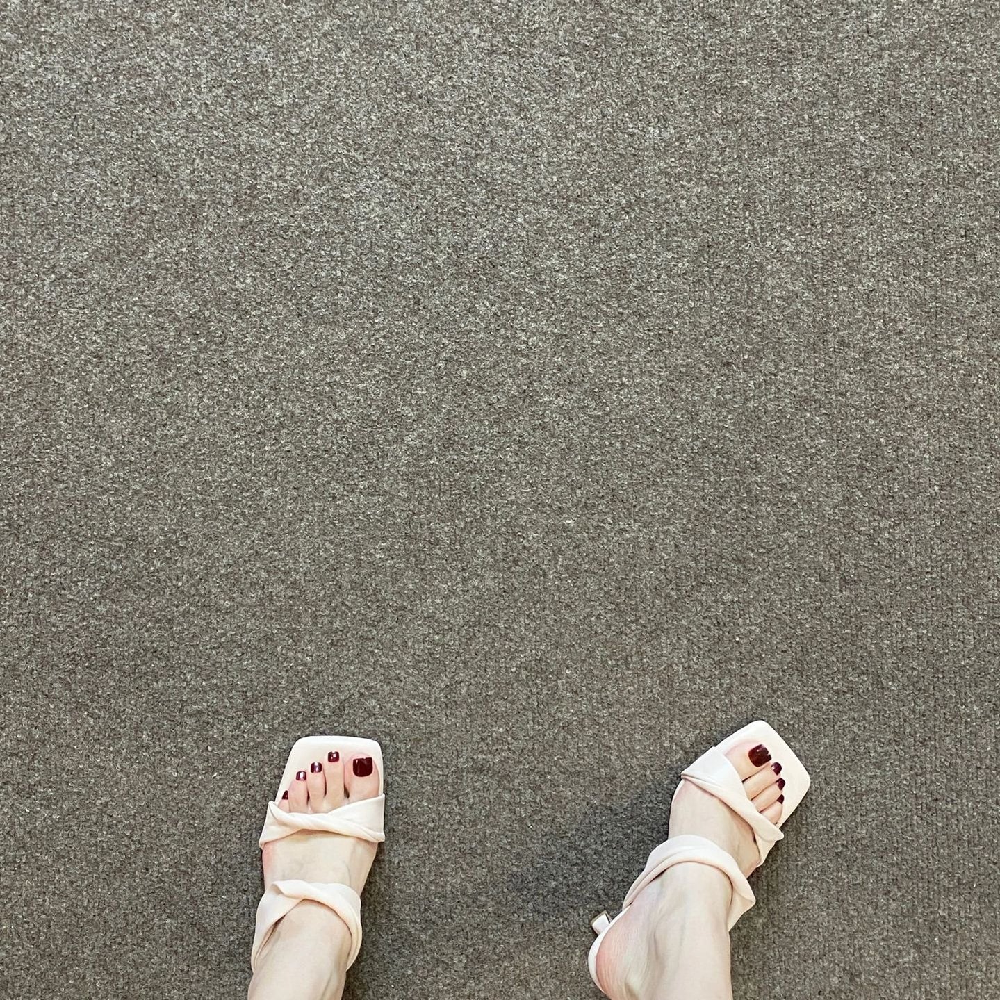 Slip-on High Heel Sandals, Comfortable Square Toe Stiletto Heel