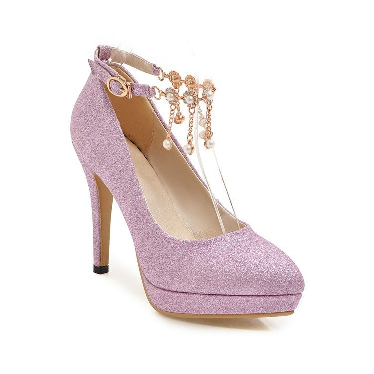 Women's Stylish Platform High Heels Pink