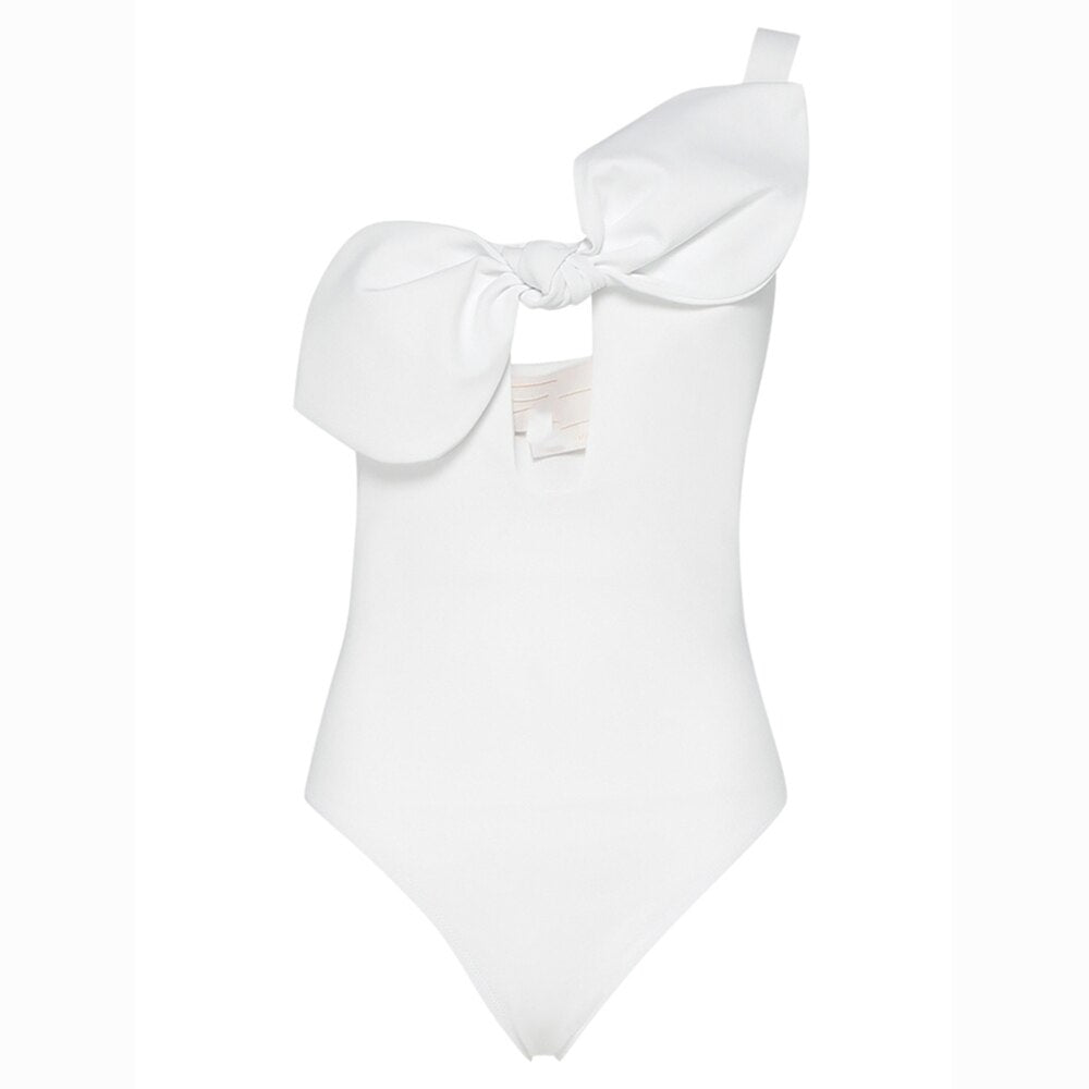 One-Shoulder Fashion One-Piece Swimsuit