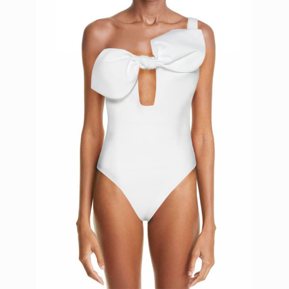 One-Shoulder Fashion One-Piece Swimsuit