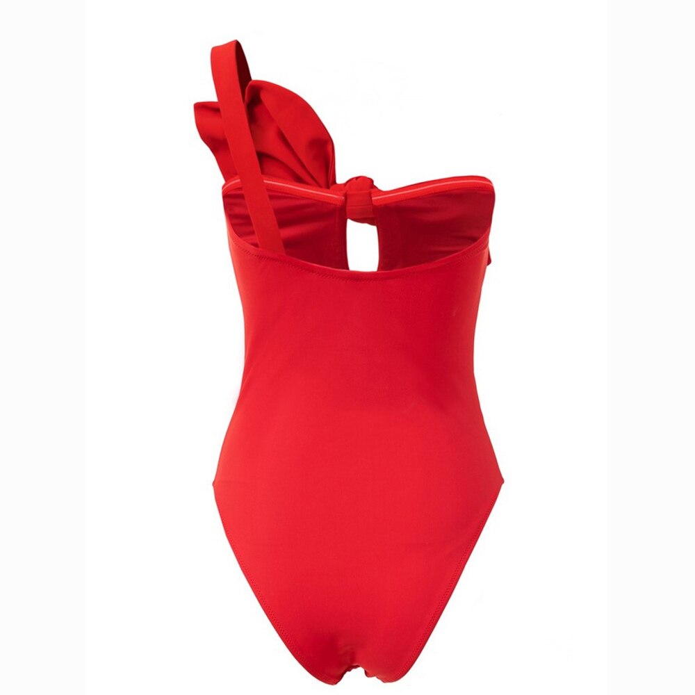 One-Shoulder Fashion One-Piece Swimsuit