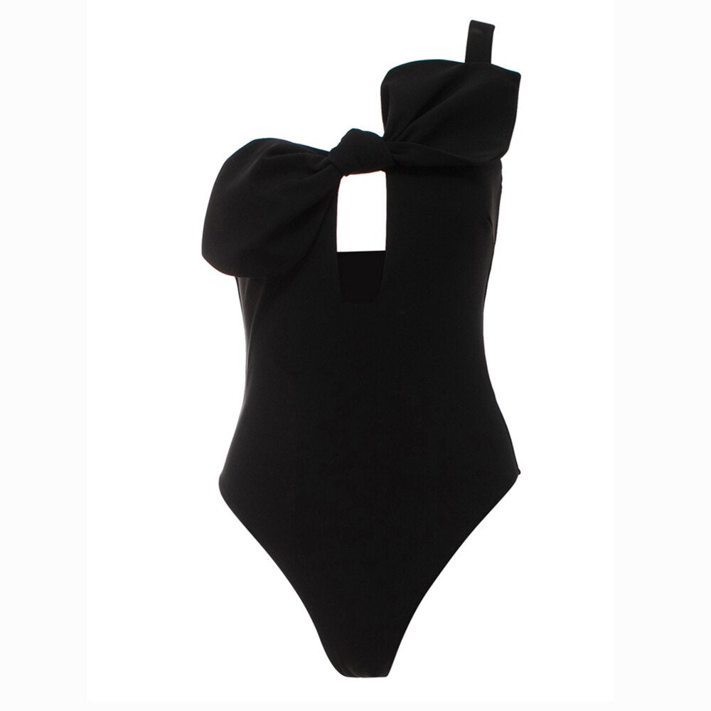 One-Shoulder Fashion One-Piece Swimsuit