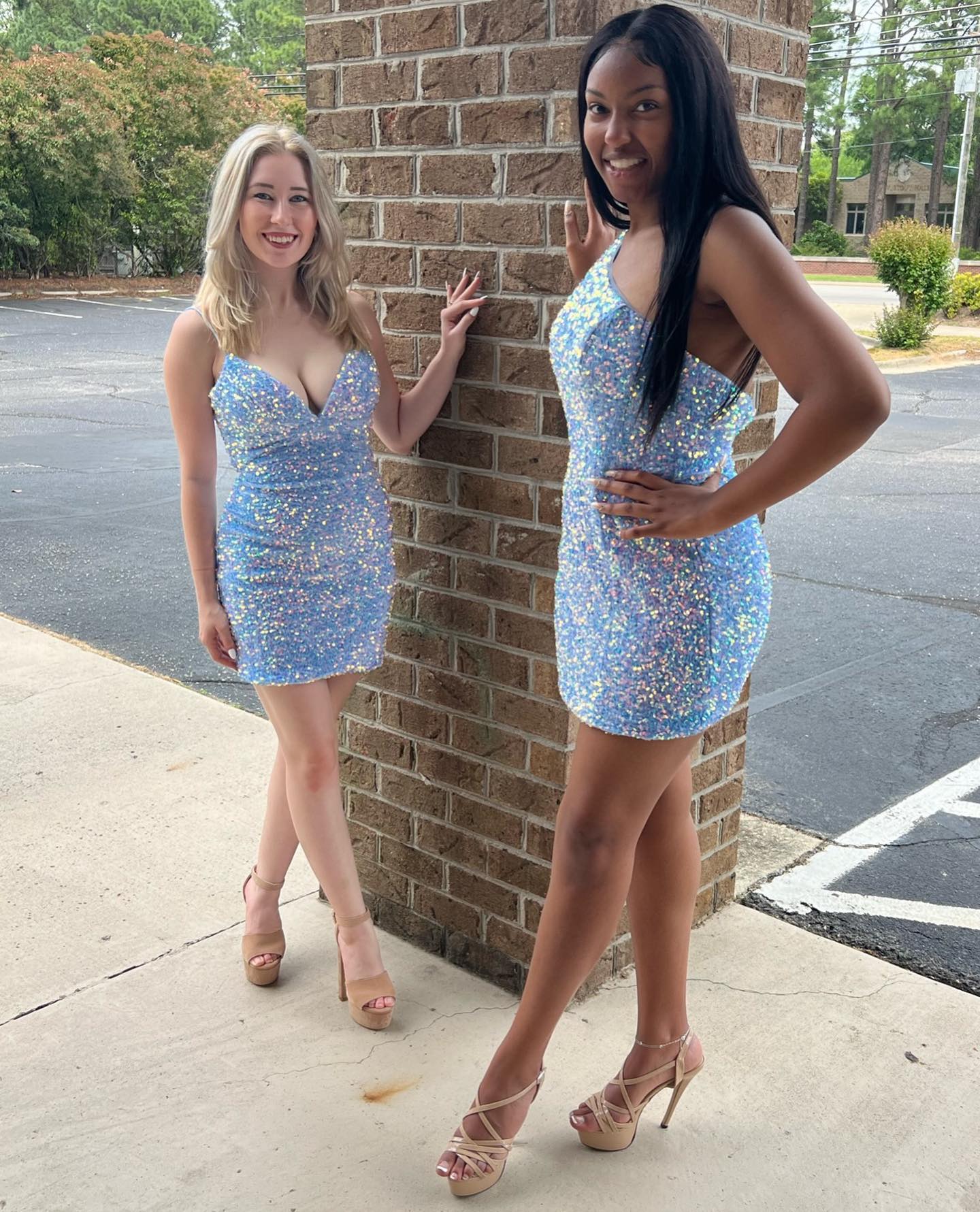 One-Shoulder Mini Cocktail NYE Dress 2022 Velvet Sequins Lady Formal Event Party Gown Sexy Club Night Graduation Hoco Gala Blue-Straps