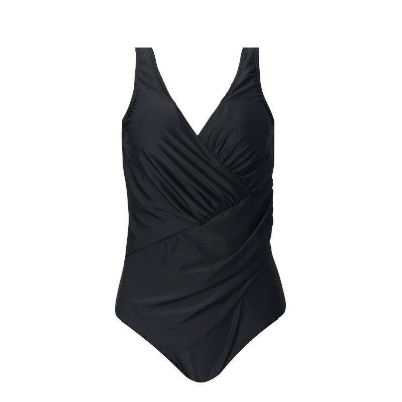 One-piece Slimming Solid Color Fashion Swimsuit