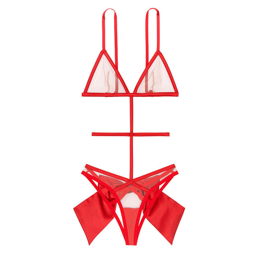 One-piece sexy underwear Red