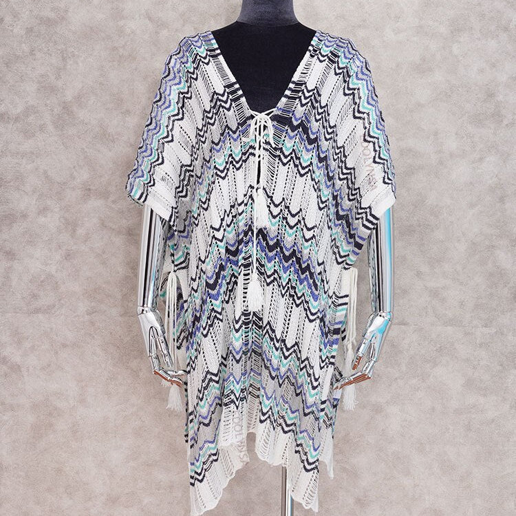 Oversize Crochet Beach Dress Cover up Sarong Kaftan Beach Tunic Plage Bathing suit cover ups Pareo Beach Bikini Cover up